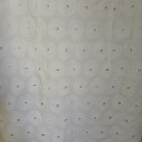 Women's Tiana B. Sleevless White Lined Dress with Eyelet Detail Size 14 - Picture 4 of 4